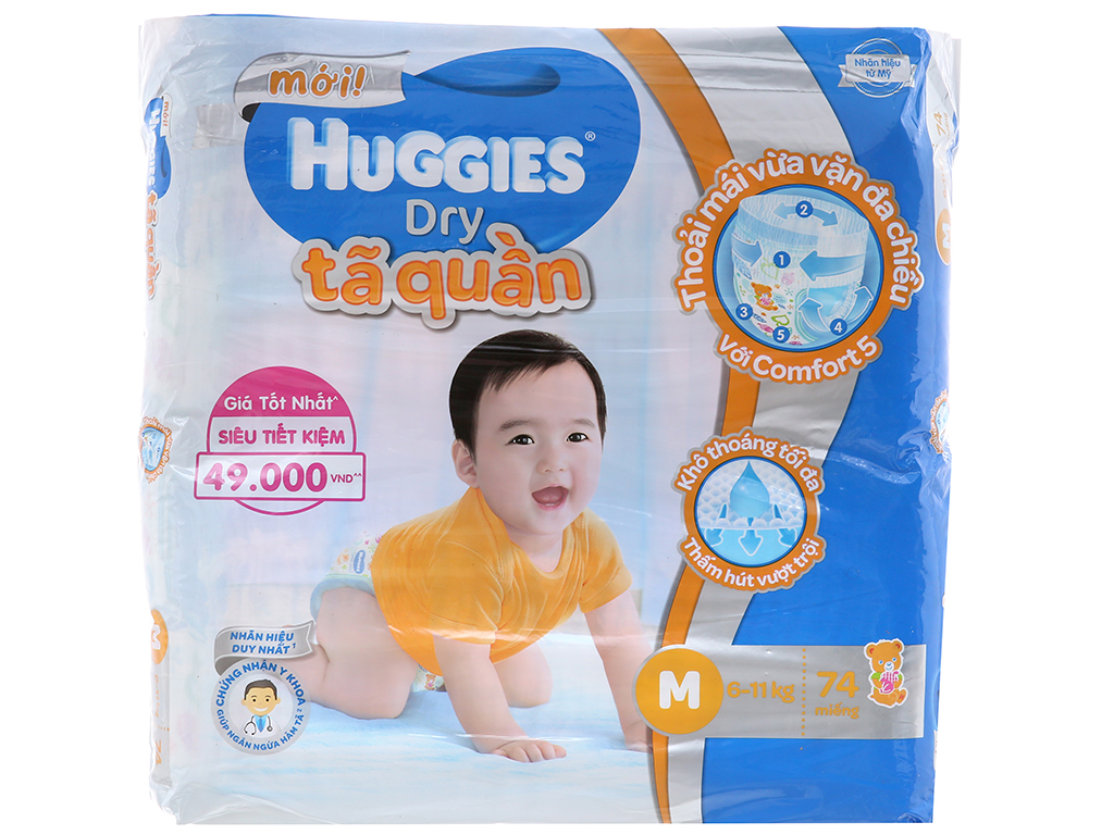 huggies dry m