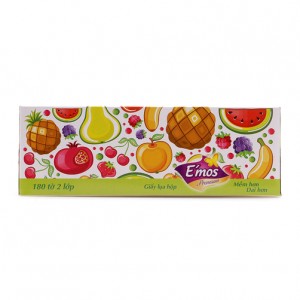 E’mos Premium Fruit Napkin Tissue 2-layer paper x 180 sheets