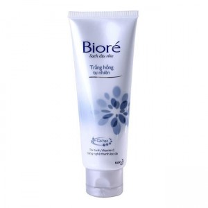 Bioré Naturally Pinkish White Facial Foam Cleanser 50gr
