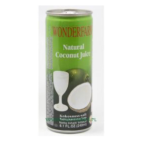 Wonderfarm Canned Natural Coconut Juice 240ml