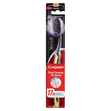 Colgate Toothbrush slimsoft charcoal – 6pc/ Stray