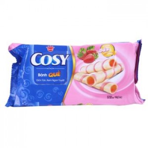 Cosy Wafer Rolls Strawberry Cream Filled 160g