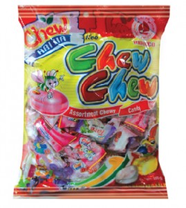 Chew Candy Assorted chewy candy 110pcs/pack – 350g