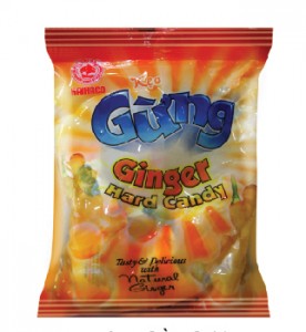 Hard and Hard filling candy  Ginger hard candy 24 pcs/bag – 80g
