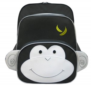 School Backpack mischievous monkey