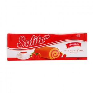Solite Swissroll Cream Strawberry flavour 18g * 20sachets