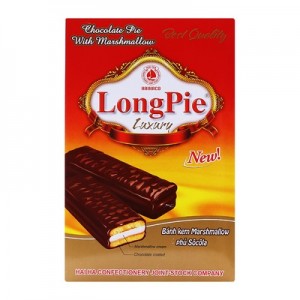 Longpie  Chocolate Pie With Marshmallow  252g (18gx14 pack)
