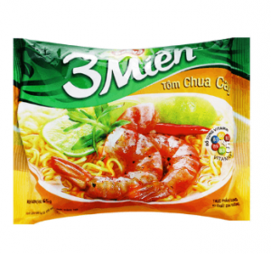Sour Shrimp Noodles 3 Mien Reeva 65g package