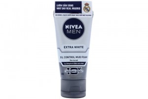 Nivea Men Extra White Oil Control Mud Foam 100g