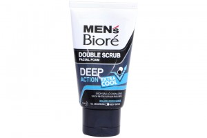 Biore Men Double Scrub Facial Foam Deeo Action Extra Cool 50g