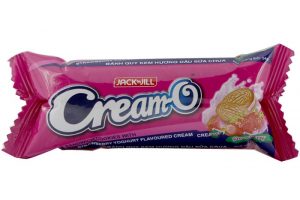 Cream O Strawberry Sandwich cookies with Strawberry flavoured cream