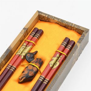 Carved wooden chopsticks Made in Vietnam 04