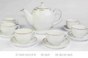 Tea Set 0.5L Camellia (1 teapot, 6 cups, 6 cups)