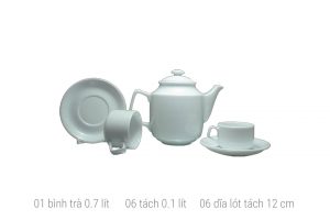 Tea set 0.7L  (1 tea pot, 6 cups, 6 cups of tea)