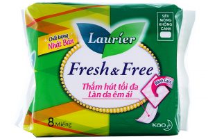Sanitary Laurier Fresh and Free Super absorbent no wings 8 pcs