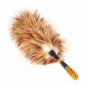 Chicken feather broom