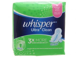 Sanitation Whisper Ultra Clean 10 pads