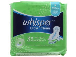 Sanitation Whisper Ultra Clean 28cm 16 Pads