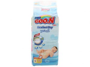 Goon’s Baby Diaper Excellent Dry Size S 4 – 8kg 44 Pcs