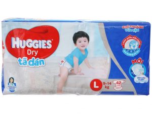 Huggies Dry’s baby diapers Size L 9 – 14kg 42 pcs