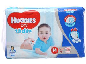 Huggies Dry’s baby diapers Size M 6 – 11kg 48 pcs