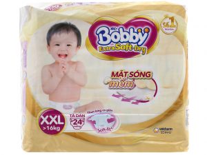 Bobby’s Baby Diapers Extra Soft Dry Size XXL more than 16kg 24 pcs