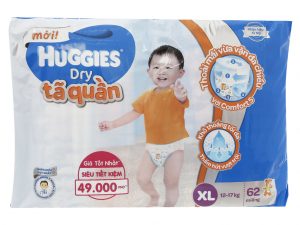 Huggies Dry Pants Size XL 12 – 17kg 62 pcs