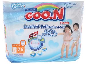 Goon Excellent Soft Pants Size L 9 – 14kg 26 pcs