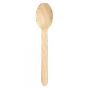 Classic 6.5 inchs Compostable Wooden Spoons Biodegradable Party Supplies for Any Graduation Tea Party and More Craft Supplies