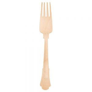 Elegant 7.75″ Compostable Wooden Forks Biodegradable Party Supplies for Any Graduation Luau Fiesta Tea Party and More Craft