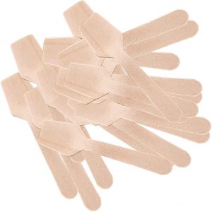 Mini Wooden Spoons (Pack of 100) for Crafts, Organic Sugar Scrubs, Tasting and Sampling