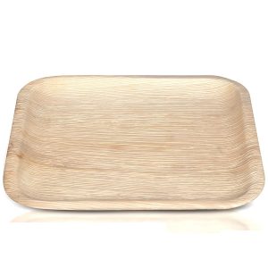 Palm Leaf Plates. Compostable Bamboo-Style. 7″ Square 25pk. Disposable, Biodegradable Plates – Eco-Friendly – All-Natural