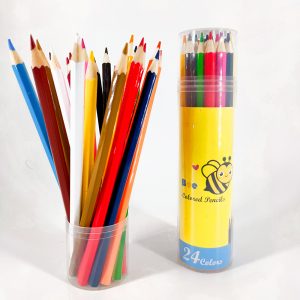 Bee Colored Pencils “Let Your Imagination Fly” – quality colored pencils for every level of expertise.  Perfect for Adults Coloring and Kids Doodling Drawing Painting Sketching Writing. Pre-sharpened (24Colors)