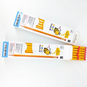 Bee Pencil HB 12 pcs/pencils 12 woodcase #2 HB pencils made from high-quality wood for clean, easy sharpening
