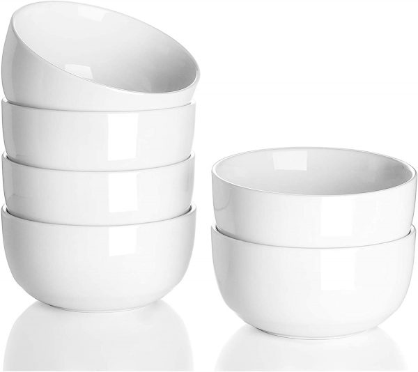 10 Ounce Small Porcelain Bowls for Dessert Set of 6 Little (1)