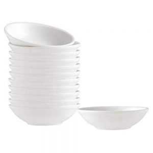 Dipping Sauce Dishes Round Soy Sauce Dipping Bowls Dipping Bowls Porcelain Watercolor Palette 12 Packs White 12 oz