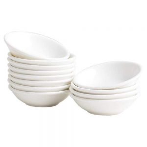 Dipping Sauce Dishes Round Soy Sauce Dipping Bowls Dipping Bowls Porcelain Watercolor Palette 12 Packs White 1 oz