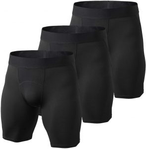 Lixada 3 Pack Men Sports Underwear Breathable Boxer Briefs Men Compression Shorts