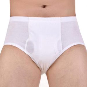 Mens Incontinence Briefs 3 Packs Men Incontinence Underwear Cotton Washable Reusable Incontinence Underwear for Men Built