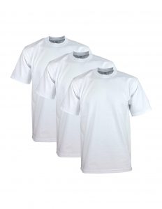 Sovina Mens 3 Pack Heavyweight Cotton Short Sleeve Crew Neck T Shirt