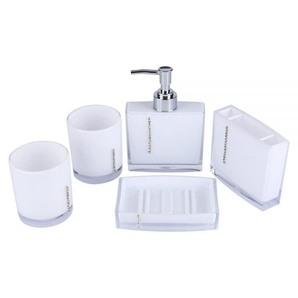 Yosoo 5 Pcs Bathroom Accessory Set Luxury Bath Vanity Set 1