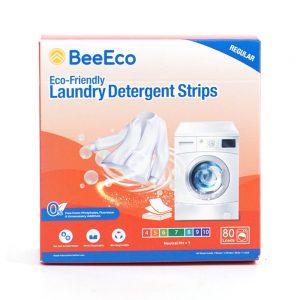 Bee Eco Friendly Laundry Sheet 40 strips * 2 = 80 Load, Regular (No scent)